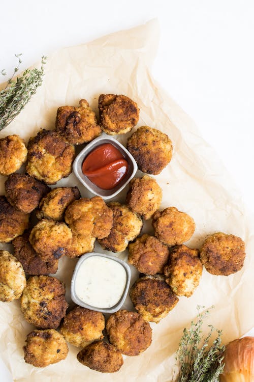 Low carb chicken fritters